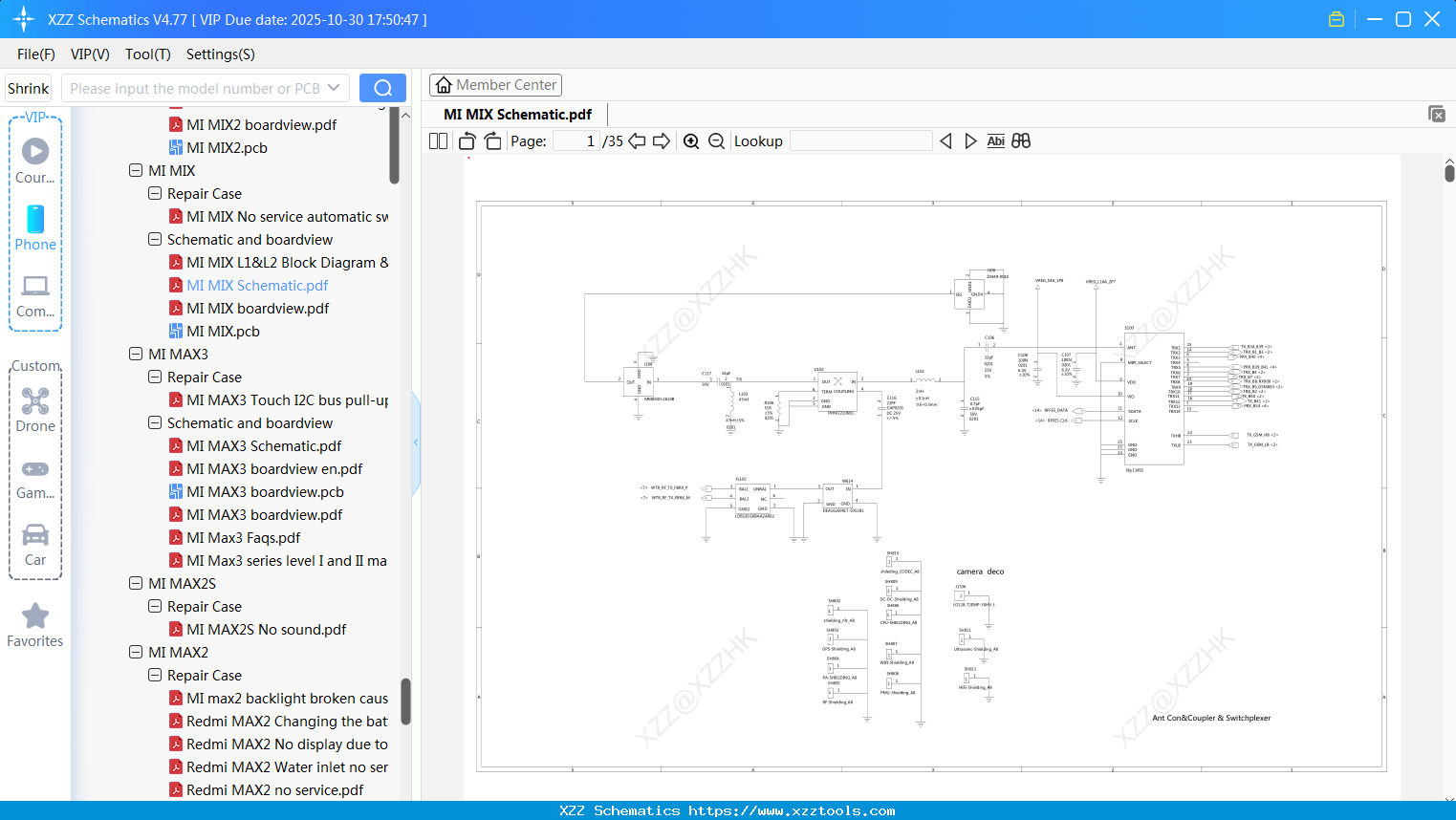 Xiaomi MI MIX Schematic